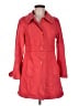 Criss Cross Red Wool Coat Size M - photo 1