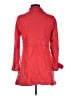 Criss Cross Red Wool Coat Size M - photo 2