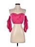 Shein 100% Polyester Pink 3/4 Sleeve Blouse Size 6 - photo 1