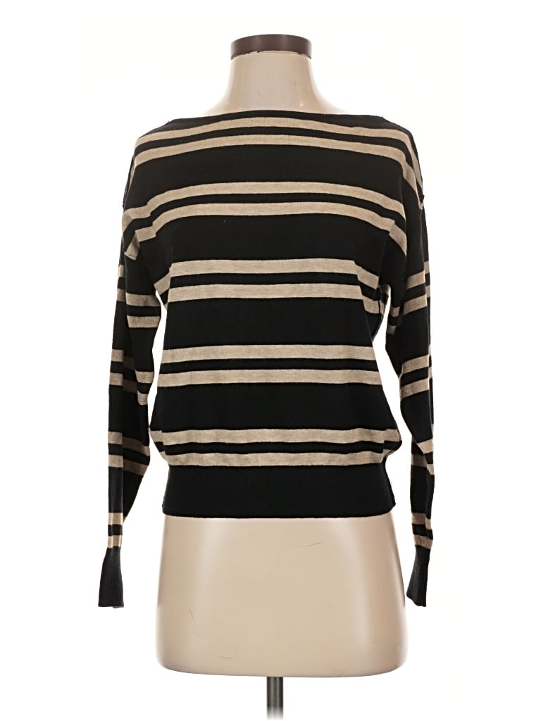 Pre-owned Evereve Turtleneck Sweater In Black