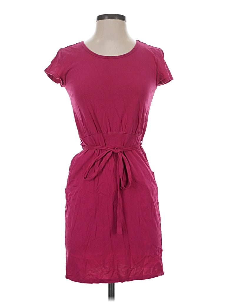 Pre-owned Pact Casual Dress In Burgundy