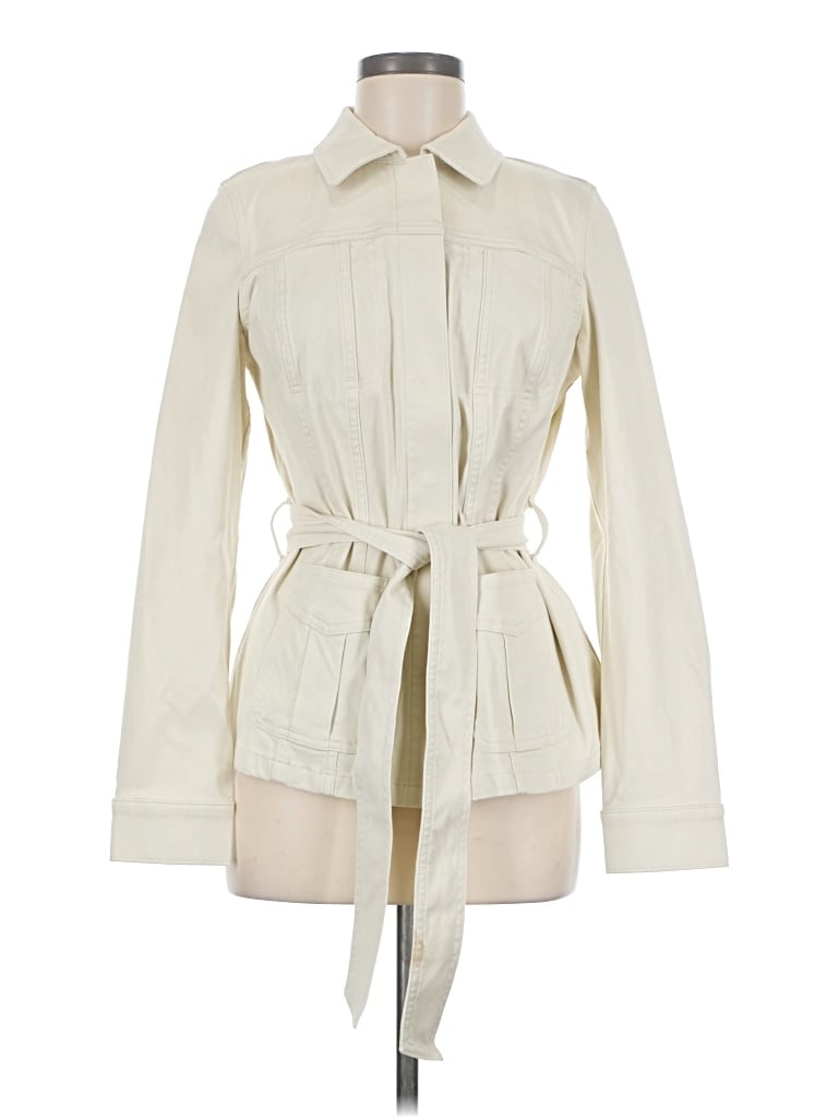 Pre-owned Spanx Trenchcoat In Ivory