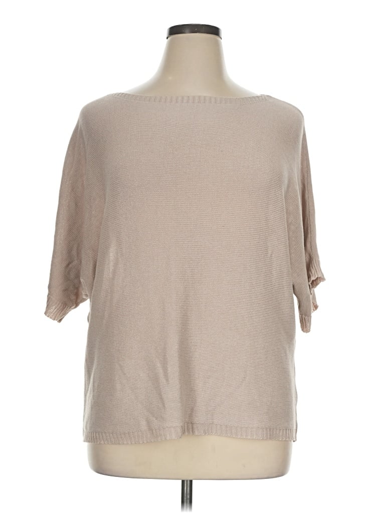 Pre-owned Shein Curve Poncho In Tan