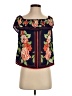 E&M Collection Blue Short Sleeve Blouse Size S - photo 1