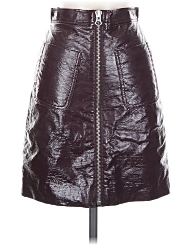 McQ Alexander McQueen Faux Leather Skirt (view 1)