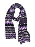 Missoni 100% Wool Chevron-herringbone Purple Scarf One size - photo 1