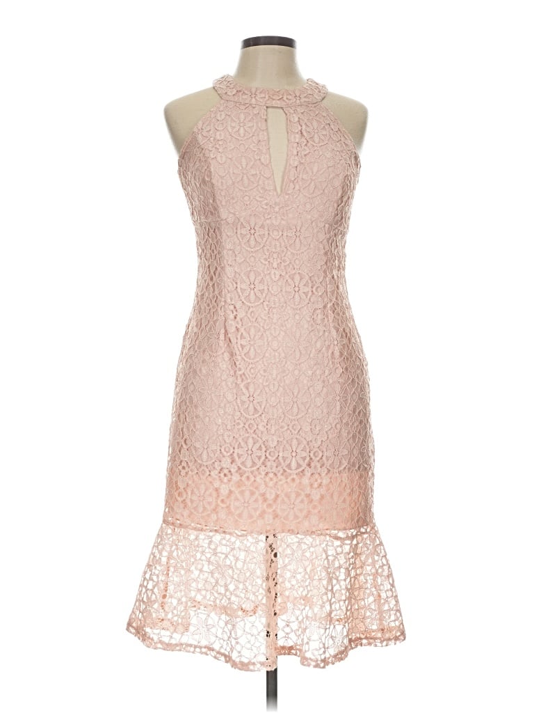 Pre-owned En Focus Studio Cocktail Dress In Pink