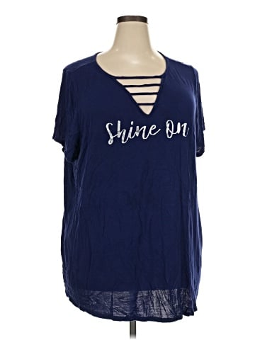 Lane Bryant Outlet Short Sleeve Top (view 1)