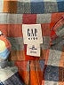 Gap Kids Plaid Orange Long Sleeve Button-Down Shirt Size 8 - photo 3