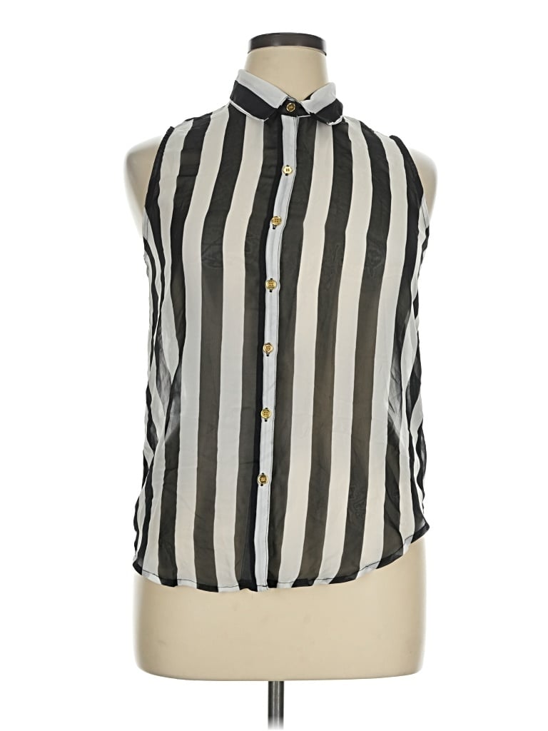 Pre-owned Speechless Sleeveless Blouse In Gray