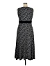 Perceptions Polka Dots Floral Animal Print Ivory Black Casual Dress Size 16 - photo 2