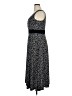 Perceptions Polka Dots Floral Animal Print Ivory Black Casual Dress Size 16 - photo 5