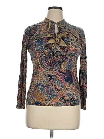 Lauren by Ralph Lauren Long Sleeve Blouse (view 1)