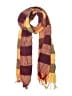 Assorted Brands 100% Viscose Plaid Burgundy Scarf One size - photo 1