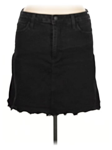 Just Black Denim Skirt (view 1)