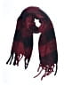 Steve Madden 100% Polyester Plaid Burgundy Scarf One size - photo 1