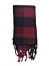 Steve Madden 100% Polyester Plaid Burgundy Scarf One size - photo 2