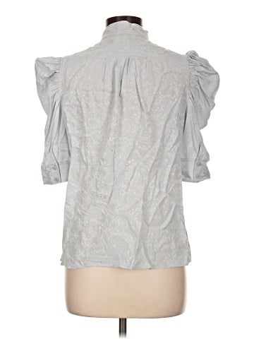 FRAME 3/4 Sleeve Silk Top (view 2)
