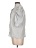FRAME 100% Silk Gray Blue 3/4 Sleeve Silk Top Size L - photo 5