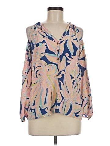 Lilly Pulitzer 3/4 Sleeve Silk Top (view 1)