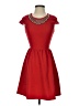 Alya 100% Polyester Solid Red Cocktail Dress Size XS - photo 1