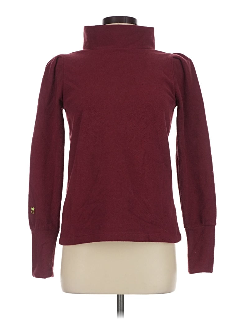 Pre-owned Dudley Stephens Turtleneck Sweater In Burgundy