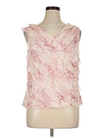 Adrianna Papell Sleeveless Silk Top (view 1)