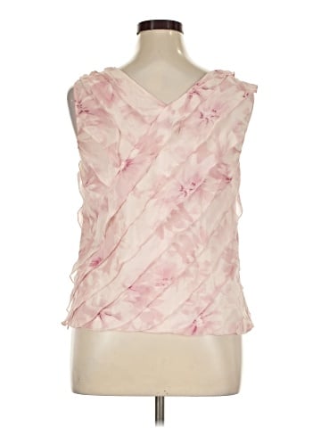 Adrianna Papell Sleeveless Silk Top (view 2)