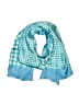 Echo Checkered-gingham Teal Scarf One size - photo 1