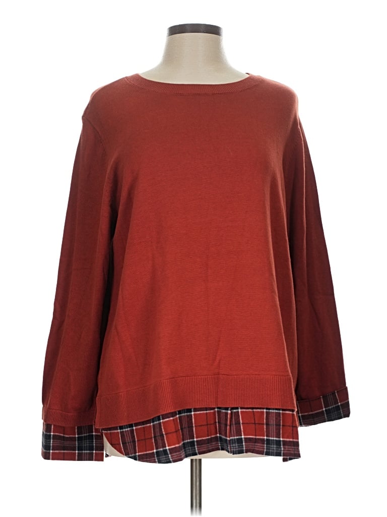 Pre-owned Joan Rivers Pullover Sweater In Red