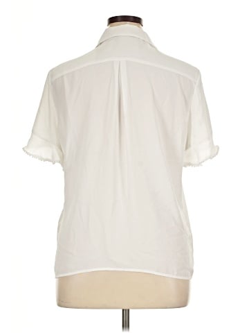 Karl Lagerfeld Paris Short Sleeve Blouse (view 2)