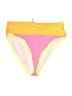 DONNI Color Block Yellow Swimsuit Bottoms Size M - photo 1
