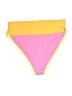 DONNI Color Block Yellow Swimsuit Bottoms Size M - photo 2