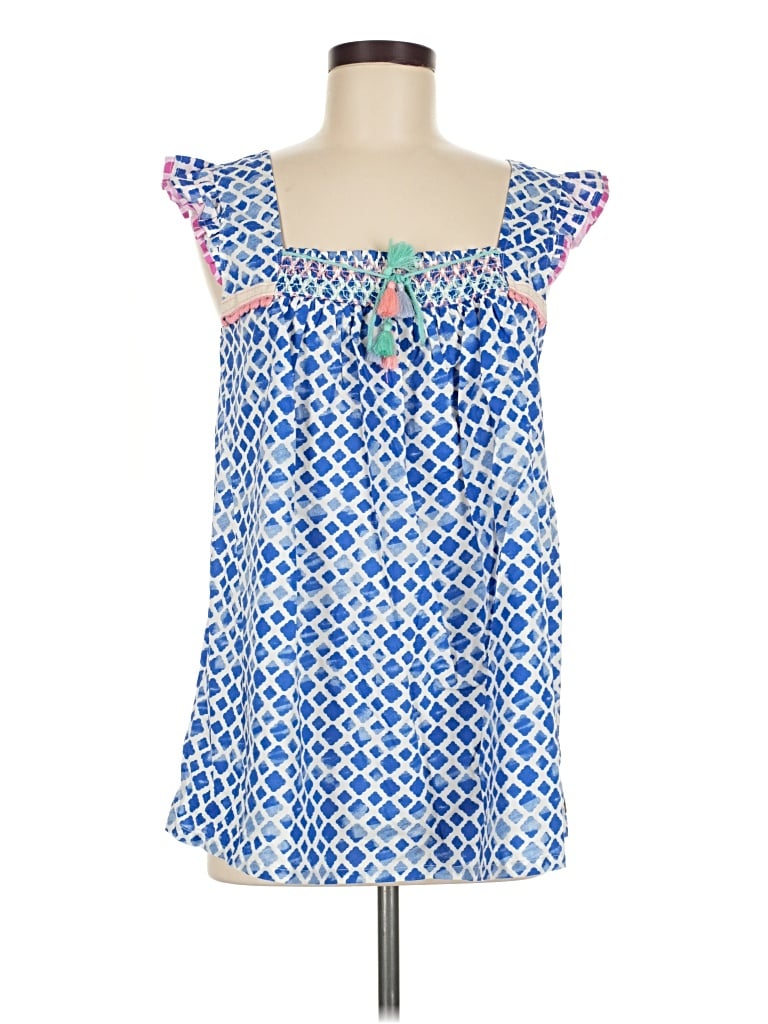 Pre-owned Matilda Jane Sleeveless Blouse In Blue