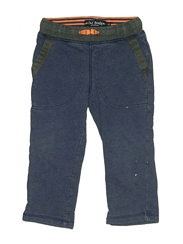 Pre-owned Mini Boden Kids' Casual Pants In Blue