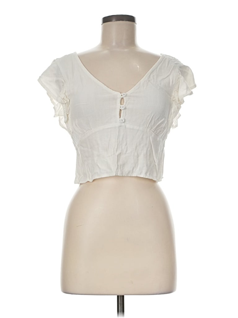 Pre-owned Kirious Sleeveless Blouse In Ivory