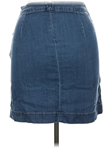 White House Black Market Denim Skirt (view 2)