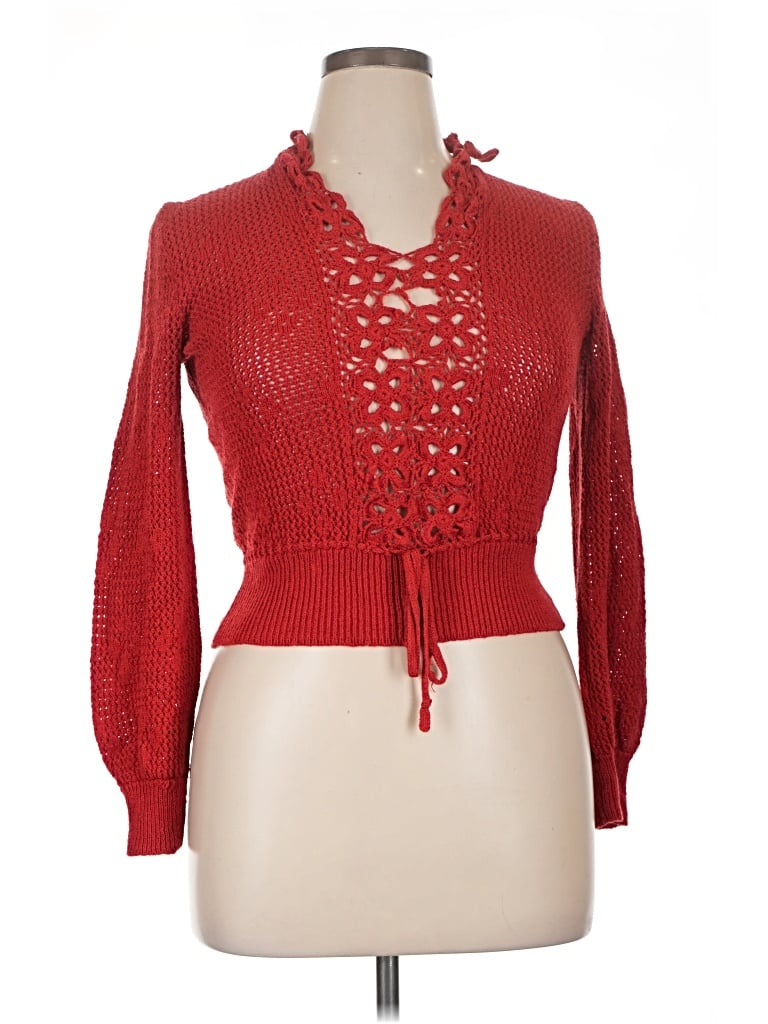 Pre-owned Jane Pullover Sweater In Red