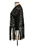 Divided by H&M 100% Polyamide Black Kimono Size L - photo 5