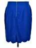 Brixon Ivy 100% Polyester Solid Blue Casual Skirt Size L - photo 2