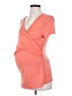 a:glow Orange Short Sleeve Blouse Size Sm Maternity - photo 1