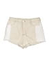 Le Lis 100% Cotton Color Block Ivory Shorts Size L - photo 1