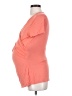 a:glow Orange Short Sleeve Blouse Size Sm Maternity - photo 5