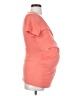 a:glow Orange Short Sleeve Blouse Size Sm Maternity - photo 4