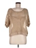 One A Metallic Tan Pullover Sweater Size M - photo 1