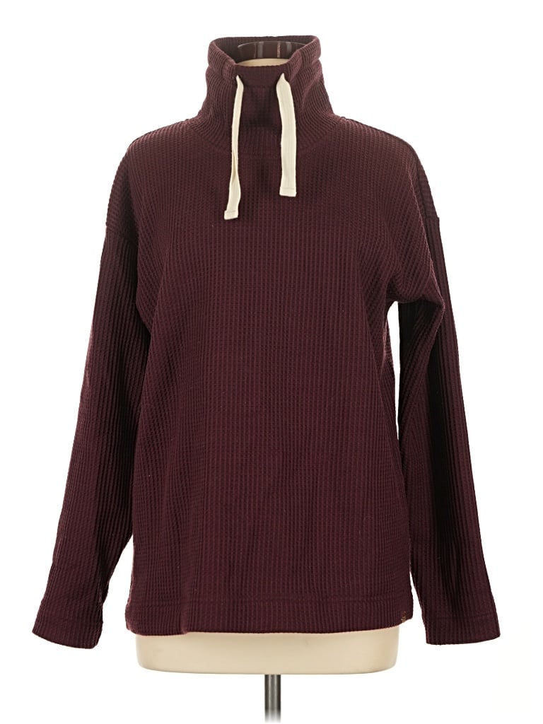 Pre-owned L.l.bean Turtleneck Sweater In Burgundy