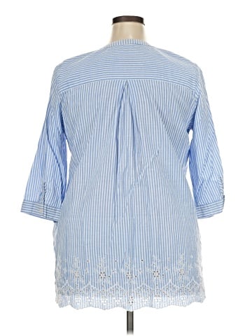 Woman Within 3/4 Sleeve Blouse (view 2)