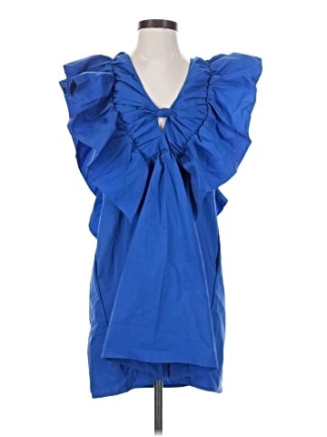 Blue Tassel Cocktail Dress (view 1)