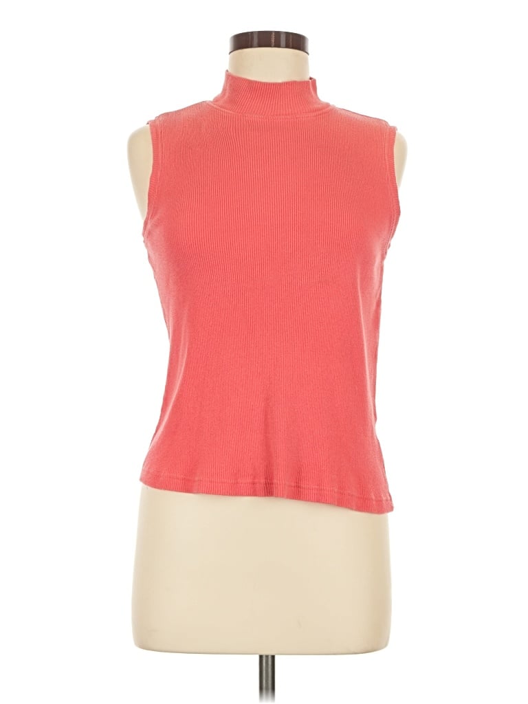 Pre-owned Erika Short Sleeve Turtleneck In Orange