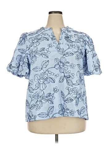 Umgee Short Sleeve Blouse (view 1)